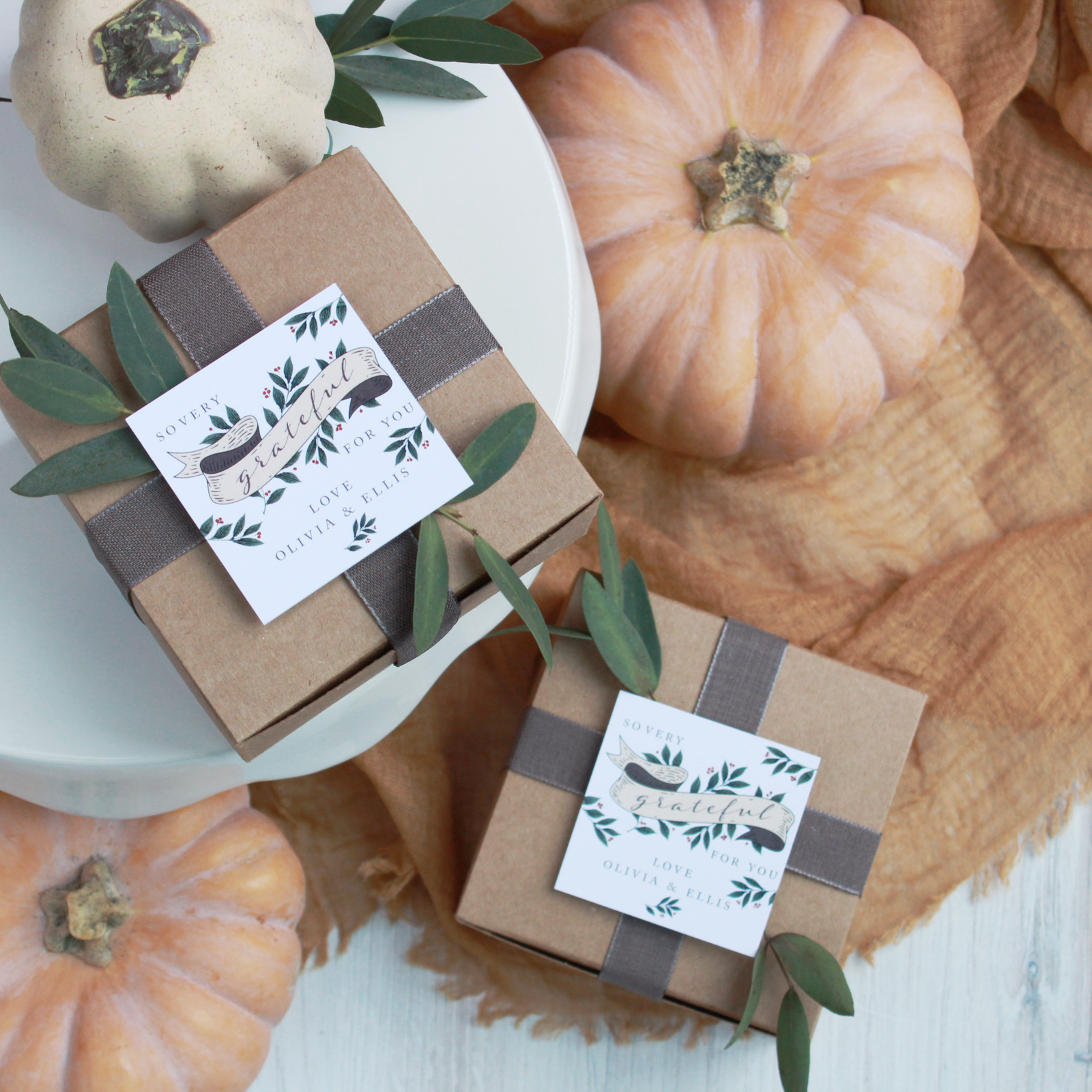 Harvest Banner - Printable Thanksgiving Tags
