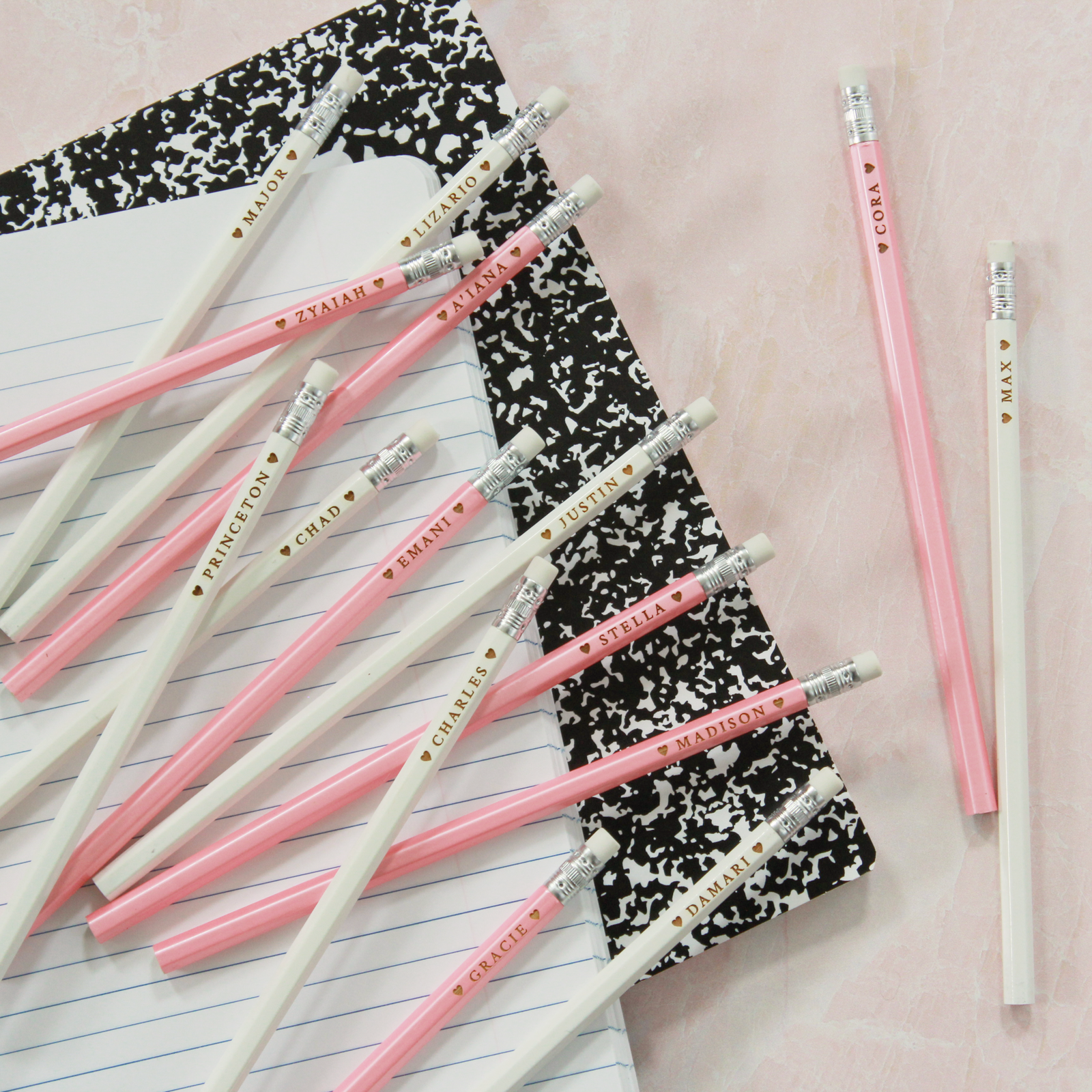Personalized Valentine Pencils - Individual
