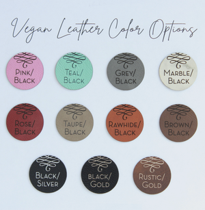 Personalized Vegan Leather Portfolio - Large