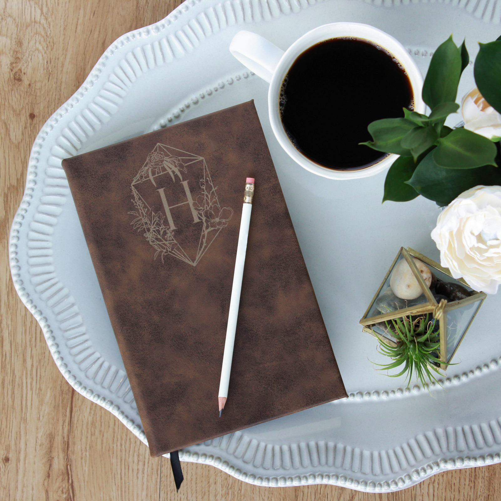 Personalized Vegan Leather Journal