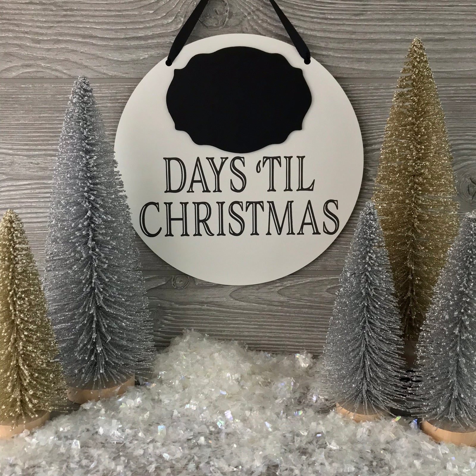 Christmas Countdown Chalkboard Sign